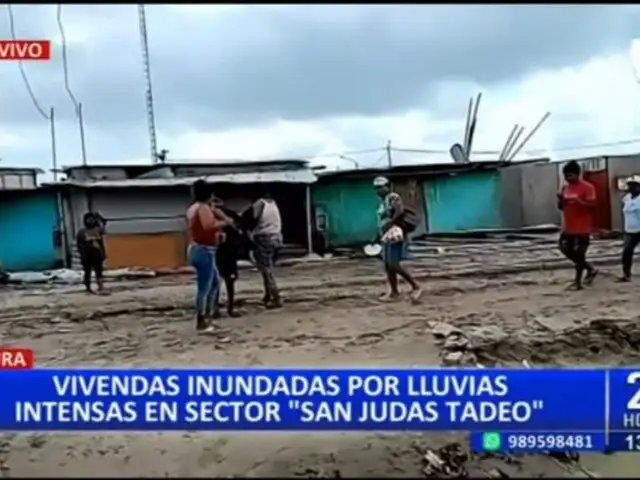Emergencia en Piura: Viviendas inundadas tras intensa lluvia en sector de San Judas Tadeo