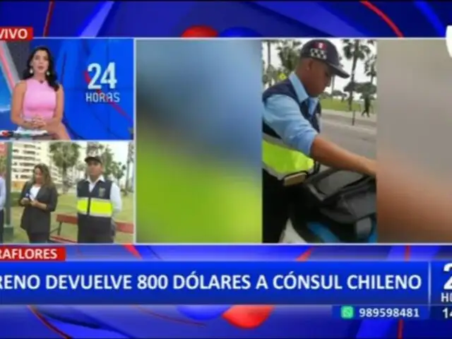 ¡Por más personas honradas!: Sereno devuelve 800 dólares a cónsul chileno