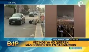 Cansados de la bulla y basura en calles: vecinos ya no quieren eventos en estadio San Marcos