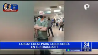 Hospital Rebagliati: Pacientes se quejan por largas colas en la especialidad de Cardiología