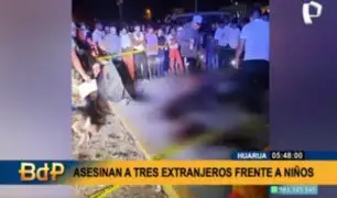 Huaura: frente a niños, asesinan a tres sujetos en plaza de Sayán