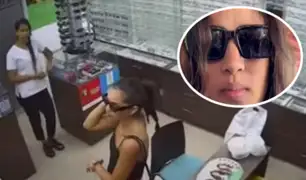 Exvoleibolista Frida Barrera paga con "falso plin" y se roba unos lentes de sol en un óptica
