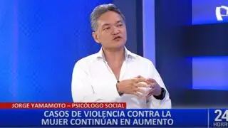 Psicólogo Jorge Yamamoto analiza casos de violencia contra la mujer en el país