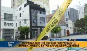 Cercado de Lima: balacera en edificio deja más de 30 casquillos de balas regadas en la calle