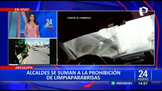 Arequipa: Alcaldes se suman a prohibición de limpiaparabrisas en las calles