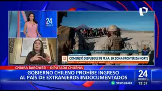 Diputada chilena, Chiara Barchiesi: “Se está regulando el ingreso de migrantes al país”