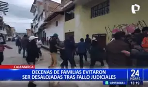Cajamarca: más de 70 familias se enfrentaron a las autoridades para evitar desalojo