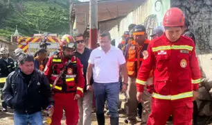 Alud en Huaral: ministro Tello recorre lugar del desastre y anuncia acciones en favor de damnificados