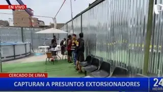 Cercado de Lima: PNP desarticula presunta banda criminal dedicada a la extorsión