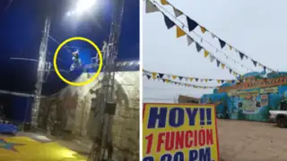 Chiclayo: Joven equilibrista cae desde gran altura durante show en vivo