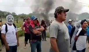 Paro en Piura: pobladores bloquean carretera de ingreso a principales empresas agroexportadoras