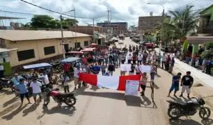 Paro regional: pobladores bloquean puente de ingreso a provincia de Sechura