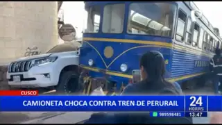 Cusco: Camioneta choca contra vagón del tren de Perurail