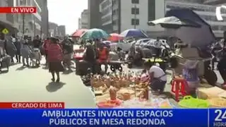 Cercado de Lima: lotizan calles de Mesa Redonda para ventas ambulatorias