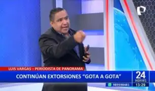 Luis Vargas explica modalidad de estafa 'gota a gota'