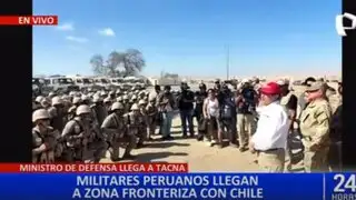 Tacna: gobierno envía militares para apoyar a la PNP en resguardar la frontera con Chile