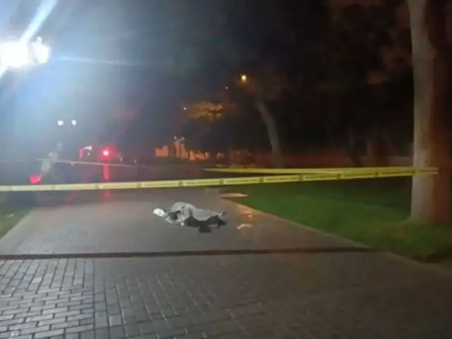 Sujeto fue asesinado de 11 puñaladas en un parque del Cercado de Lima