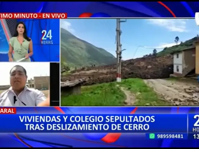 Huaral: Viviendas quedan completamente sepultadas tras deslizamiento de tierras
