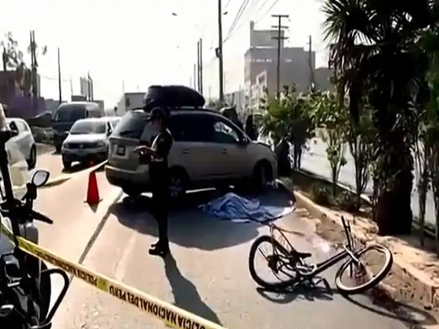 Ate: ciclista de 72 años muere atropellado por camioneta en la Carretera Central