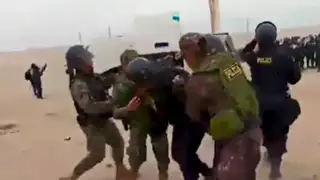 Tacna: policía resulta herido tras enfrentamiento con migrantes
