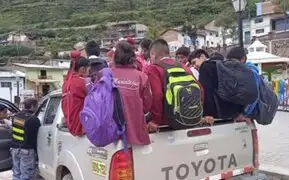 Huancavelica: escolares caminan casi tres horas para asistir a clases