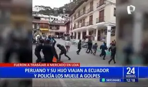 Ecuador: peruano y su hijo son brutalmente golpeados por la Policía