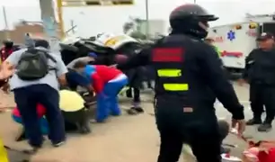 Carabayllo: 10 heridos tras el choque de una combi contra un bus de transporte público