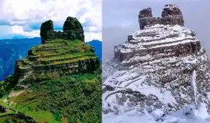 Cusco: nieve dejó un manto blanco sobre el conjunto arqueológico Wakrapukara
