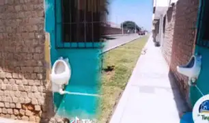 ¡Instalan urinario en la fachada de su casa y se vuelve viral!