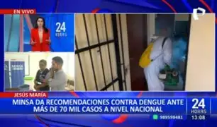 Ministerio de Salud brinda recomendaciones contra el dengue ante incremento de casos