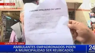 Mesa Redonda: ambulantes protestan exigiendo a municipio de Lima ser reubicados