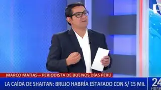 Periodista Marco Matías narra al detalle la operación y captura de falso chamán