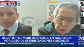 Alberto Fujimori: expresidente reaparece en audiencia por caso "Esterilizaciones"