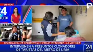 La Victoria. Capturan a presuntos clonadores de tarjetas de la Línea 1 del Metro de Lima