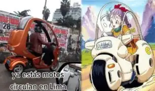 "Parece salido de Dragon Ball": sujeto es captado manejando curioso mototaxi en Santa Anita