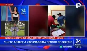 Cusco: Sujeto agrede a personal de salud y se lleva 250 dosis de vacunas contra la influenza