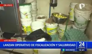 Los Olivos: Realizan operativo contra restaurantes insalubres