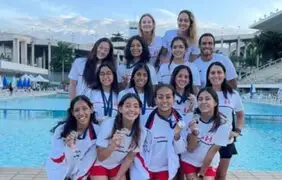 Selección Peruana de Natación Artística obtuvo 4 medallas de plata en campeonato de Brasil
