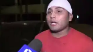 San Juan de Miraflores: policía golpea a conductor que le reclamó por chocarle el carro