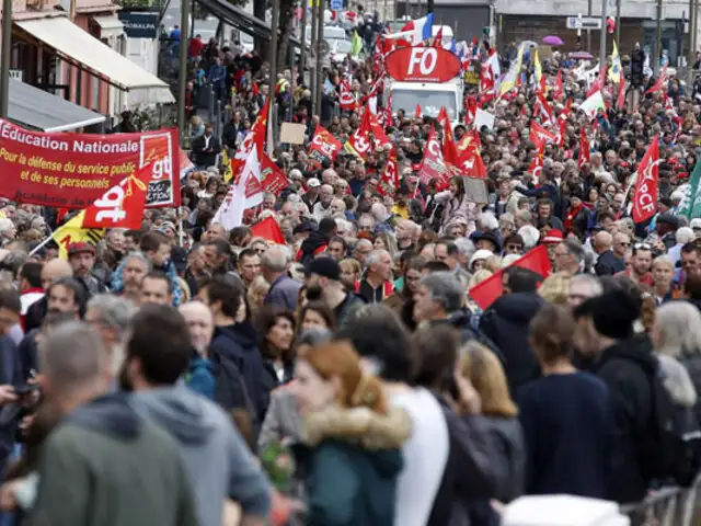 Día del Trabajo: franceses celebran fecha con multitudinarias marchas por reforma de pensiones