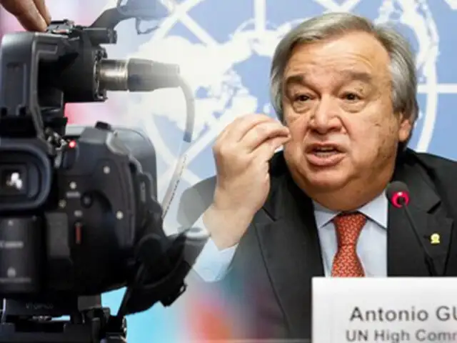 Jefe de la ONU: La libertad de prensa es "atacada" en todo el mundo