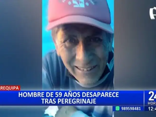 Reportan que hombre desaparece en Arequipa tras visitar santuario de la Virgen de Chapi