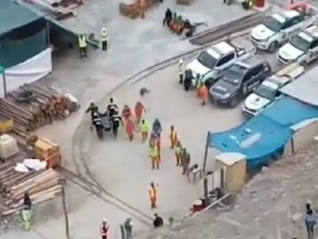 Arequipa: cuerpos de 27 fallecidos en mina serán trasladados en helicóptero a la morgue