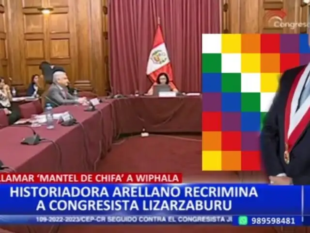 Juan Lizarzaburu: historiadora reprocha a congresista por decir "mantel de chifa" a wiphala