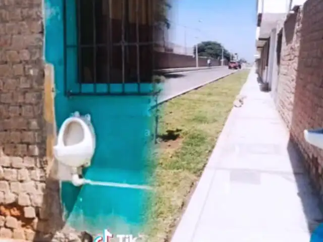 ¡Instalan urinario en la fachada de su casa y se vuelve viral!