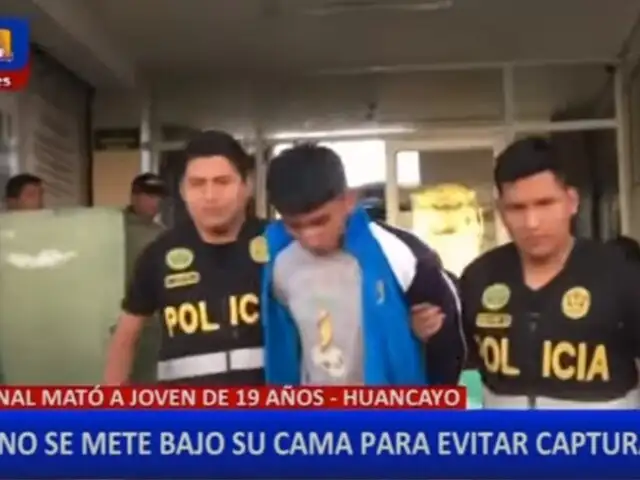 Encuentran bajo su cama a criminal que asesinó a joven en Huancayo
