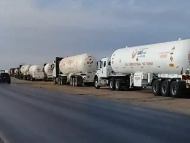 Pisco: conductores de camiones cisternas hacen largas filas para abastecerse de GLP