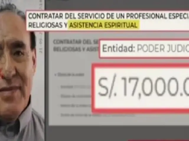 Poder Judicial contrata a un sacerdote por S/17 mil mensuales para asesorías espirituales