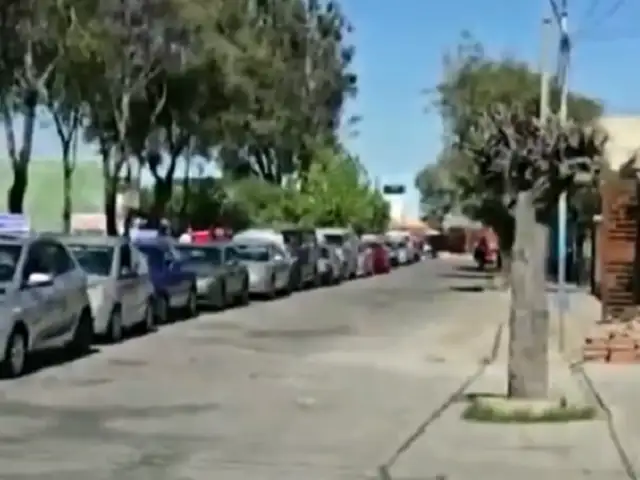¡No hay GLP! Conductores hacen largas filas para encontrar combustible en Arequipa