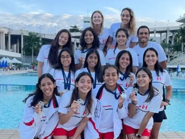 Selección Peruana de Natación Artística obtuvo 4 medallas de plata en campeonato de Brasil